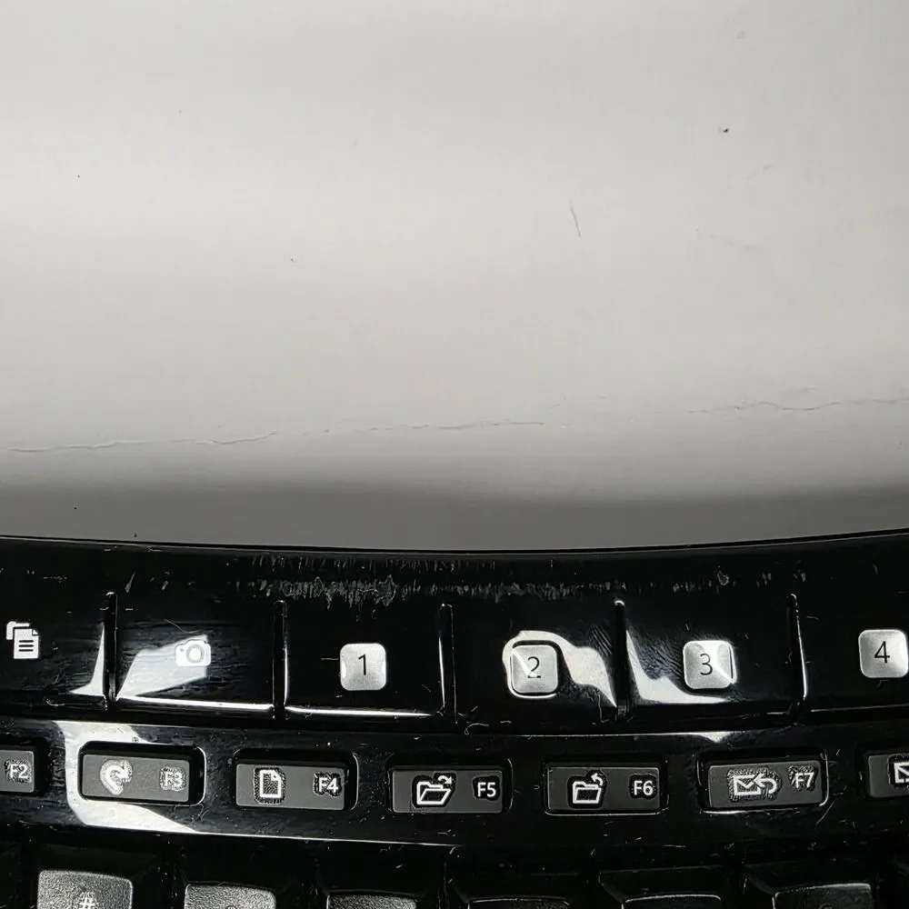 Microsoft Comfort Keyboard 5000 Model 1394 Black Wireless No Dongle Untested
